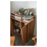 Cabinet and Books