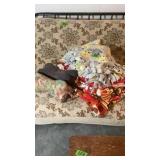 Assorted 4 hand crafted throws, small neck