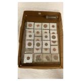 Assorted Pennies, Nickels, Dimes and Quarters