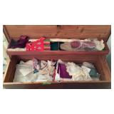 Dollies, Table Cloths, Yarn, etc