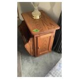 Side Table With magazine Rack