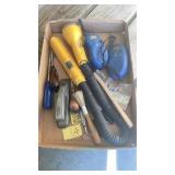 Flashlight walkie talkies, staplers