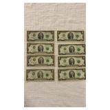 $2 Bills (8)