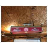 Old Milwaukee beer light. 36 inches wide.