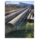 5 big cedar telephone poles