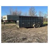 2000 Titan Livestock Trailer, 7x20, Gooseneck,