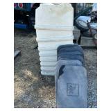 (8) Kinze boxes with lids off 3600 planter