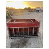 (6) Red Pig Feeders,