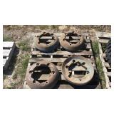 Set of 4 wheel weights18 inches in diameter