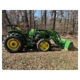 2018 John Deere 5055E with 520M loader, 58ï¿½