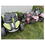Four other power wheels needing some batteries and