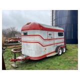 1988 Merhow horse trailer 13x6, w/ Title