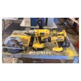 DeWalt tools Saw, Impact, Drill, Flash Light