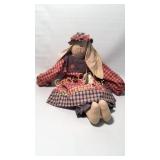 Cora Belle - Rag Doll Rabbit Country Bear