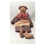 Mary Jane  - Rustic Country Cloth Bear