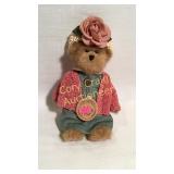 Bailey Bear - rose on hat w/stand