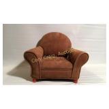 Brown Leather Fabric Chair