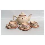 Cream & Brown Tea set