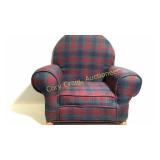 Green & Red Plaid Chair