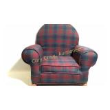 Green & Red Plaid Chair