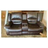 Leather Reclining Loveseat