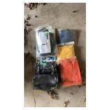 Saddle bags, rain suits, sign & 97-04 Bolster