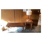 Coffee Table End Table and Lamp