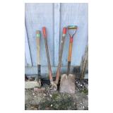 Sledgehammer, Dehorners & shovel