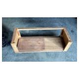 Wood crate w/wheels 36ï¿½ x 14 1/4ï¿½ x 11ï¿½