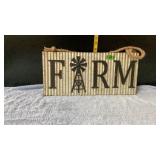 Farm tin sign