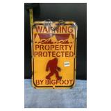 Bigfoot tin sign12ï¿½x18 1/4ï¿½