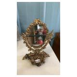 Cast Iron jewelry mirror13ï¿½ tall