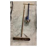 Push Broom & post hole digger