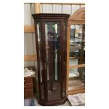 Corner Curio cabinet w/glass shelves & light74ï¿½