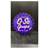 Drink O-So Grape Bottle Cap Sign