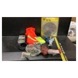 Cotter Pins, Safety Vests, 10ï¿½ Rip saw, Tape Gun,