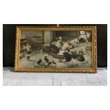 Animals drinking milk print31ï¿½x18ï¿½