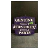 Genuine Chevrolet Parts Cast Iron Sign