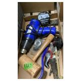 Wood mallet, Heat gun, muffler weld & misc.