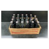 1977 Vintage Clear Coke Bottles 16 Full 7 Empty