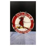 St. Louis Cardinal tin sign 15??diameter