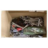 Wrenches, Allen wrenches, tarps, knives, pipe