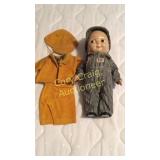 Antique Male Doll with extra outfit