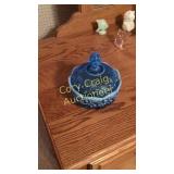 Blue Fenton Candy Dish