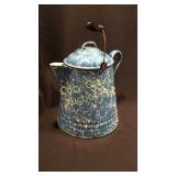 Very Large Granite Ware Coffee Pot, Few Chips