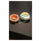 2 pcs. Of Pottery 1 is signed
