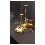 Brass Candle Holders & misc.