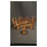 Amber Stemware, Set of 8