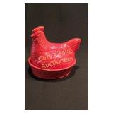 Hen on a basket 2 pc