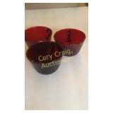 Ruby Red Anchor Hocking cups 5 ea.